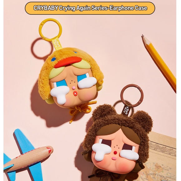 Pop Mart Crybaby Crying Again Earphone Case Duck You - Picture 2 of 5